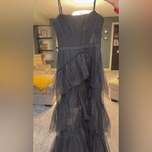Revolve Corset Tulle Gown (Black)
